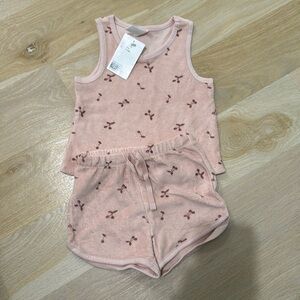 H&M matching terry short set